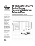 Desert Aire SelectAire Plus SP Series Installation And Operation Manual