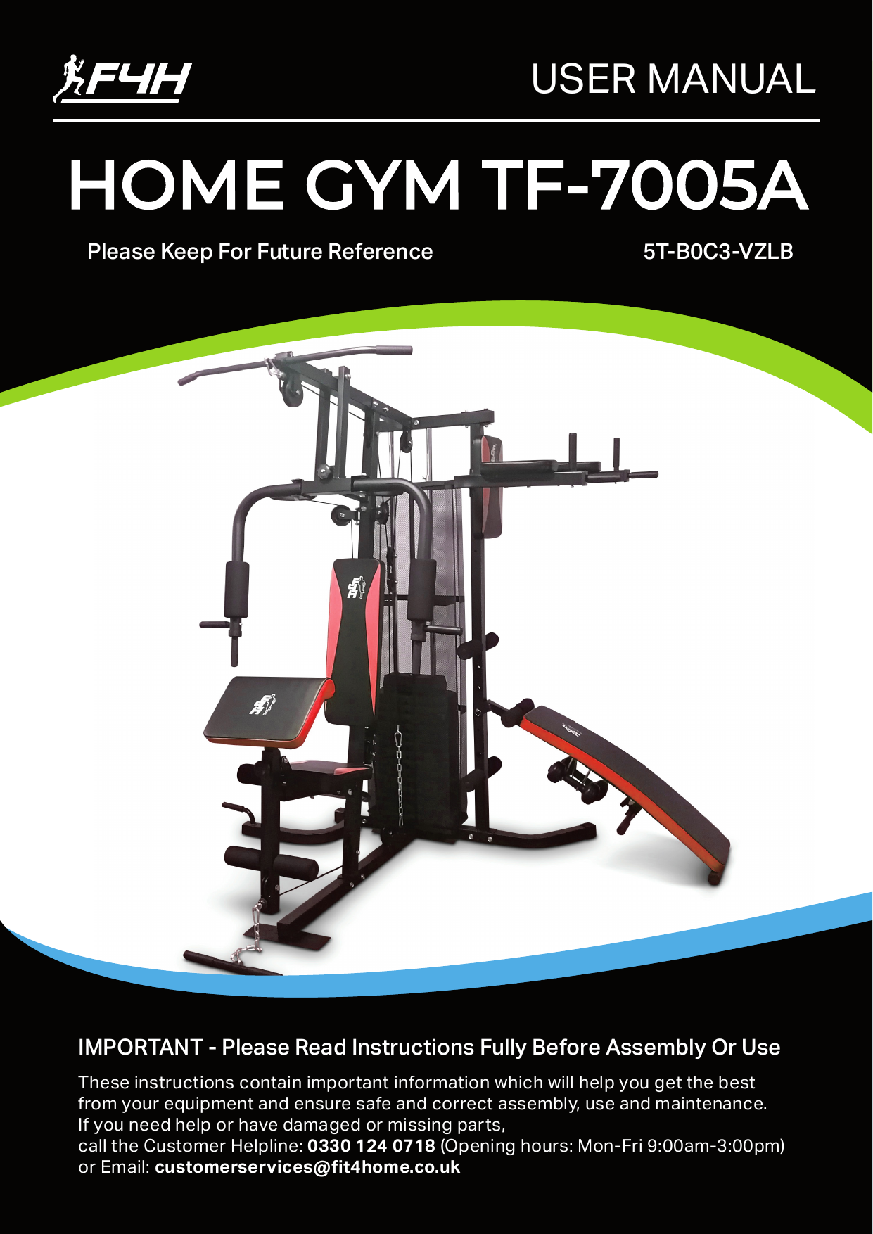 Fit4Home TF 7005A User Manual Manualzz