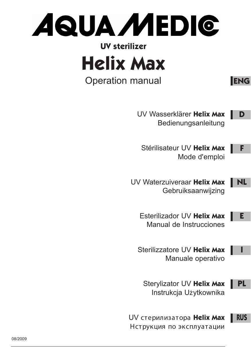 Aqua Medic Helix Max 2.0 - 9 W Lampada UV-C