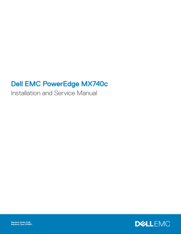 Dell EMC PowerEdge MX740c Installation And Service Manual | Manualzz