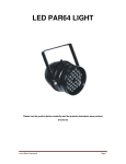 Flash butrym PAR64 Quick Start Manual