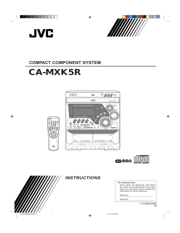 JVC mx-k5r Speaker System User Manual | Manualzz