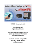 ACC WF-100 Smartouch Wifi Installation And Operational Manual