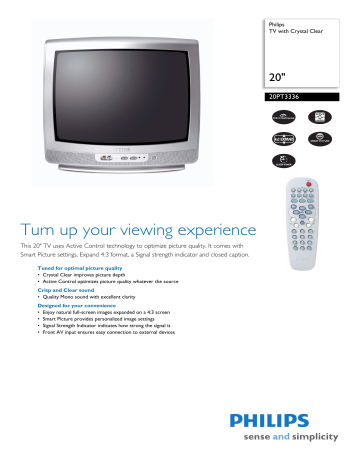 Philips 20pt3336 Tv User Manual | Manualzz