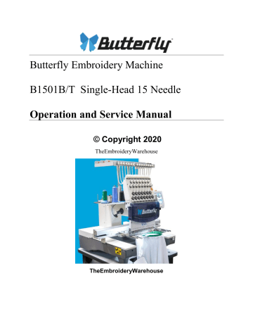 Butterfly B1501B/T Operation And Service Manual | Manualzz