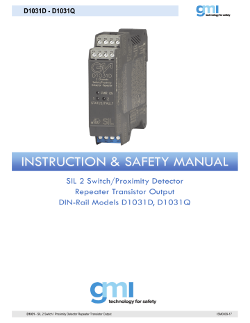 GMI D1031Q Instruction & Safety Manual | Manualzz