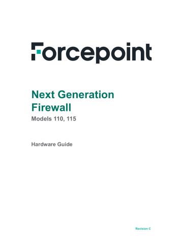 Forcepoint 110, 115 Hardware Manual | Manualzz