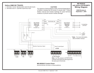 Fire-Lite MS-9050UD series Wiring Diagram | Manualzz