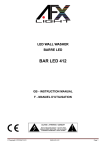afx light BAR LED 412 Instruction Manual
