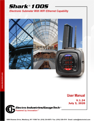 Electro Industries/GaugeTech Shark 100S User Manual | Manualzz