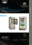 Foster Refrigerator EcoPro G2 SGD700U Original Service Instructions