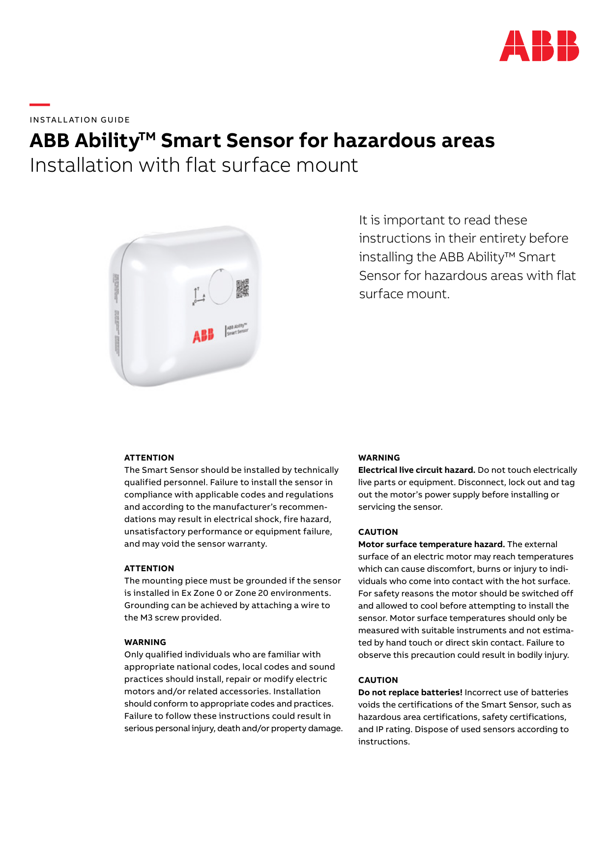 Abb инструкция на русском. Smart sensor инструкция. ABB ability. ABB 83342-500 IP шлюз.