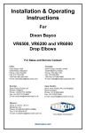 Dixon Bayco VR6500 Installation &amp; Operating Instructions