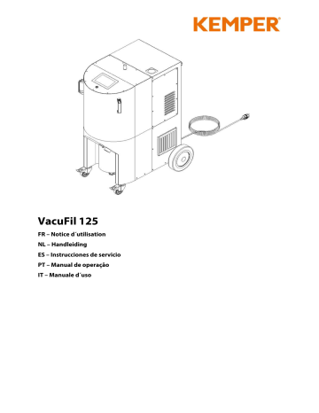 Kemper VacuFil 125 Manuel utilisateur | Manualzz