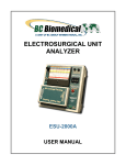 BC Group International BC Biomedical ESU-2000A User Manual