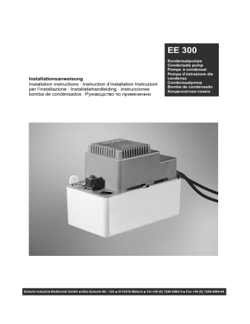 Eckerle EE300 Condensaatpomp Voor Airconditioner – Automatische Condensaatpomp Voor Oven,Airco En Koelkast, Condensaatpomp Voor Mini Split Met Stille Werking En Compact Design,Tankinhoud 1L, 230V
