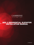 Cambridge Elevating BES 3 Installation Manual