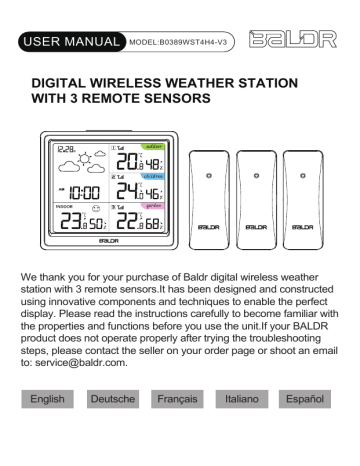 BALDR B0389WST4H4-V3 User Manual | Manualzz
