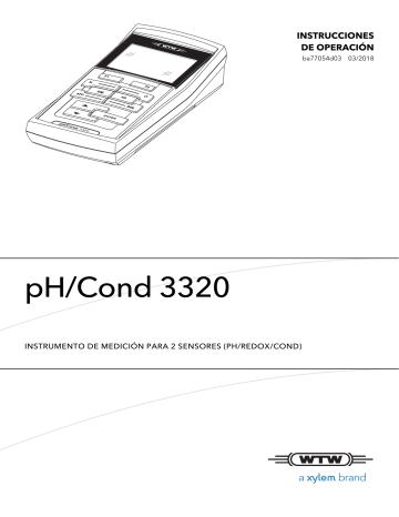 Xylem WTW pH/Cond 3320 Instrucciones de operación | Manualzz