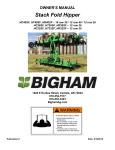 Bigham HC36SF, HC40SF, HR32SF, HR40SF, HT36SF, HT40SF Owner's Manual
