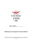 FLIGHT DESIGN CTLS Series Maintenance And Inspection Procedures Manual