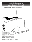 bossino mockingbird pro 36&quot; Installation Manual And User's Manual