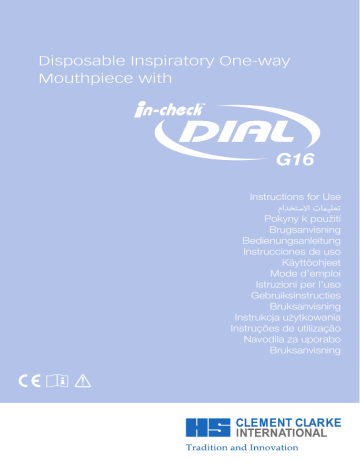 Clement Clarke In-Check DIAL G16 Instructions For Use Manual | Manualzz