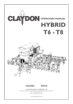Claydon HYBRID T8 Operator's Manual