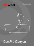 Qtus DuetPro Carrycot Bedienungsanleitung