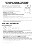 BOW LIGHTING TFX-2 Installation, Operation &amp; Maintenance Instructions