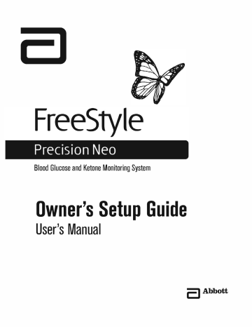 Abbott FreeStyle Precision Neo User Manual | Manualzz - Abbott Freestyle Precision Pro Operator'S Manual