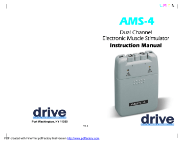 Drive Medical AMS-4 Instruction Manual | Manualzz