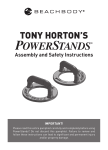 Beachbody TONY HORTON'S POWERSTANDS Assembly And Safety Instructions