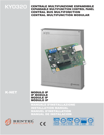 Bentel Security K-NET Installation Manual | Manualzz