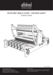 Ashford TABLE LOOM - SIXTEEN SHAFT Instructions Manual