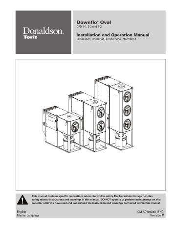 Donaldson Torit Downflo Oval Dfo Installation And Operation Manual