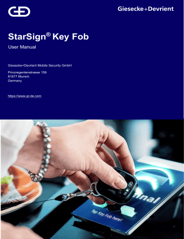 Giesecke & Devrient StarSign Key Fob User Manual | Manualzz