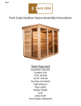 Dundalk LeisureCraft Pure Cube CU550 Assembly Instructions Manual