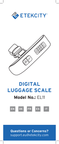 ETEKCITY EL11 Manual | Manualzz