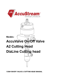 AccuStream A2 Cutting Head, DiaLine Cutting head Manual