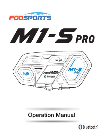 FODSPORTS M1-S PRO Operation Manual | Manualzz