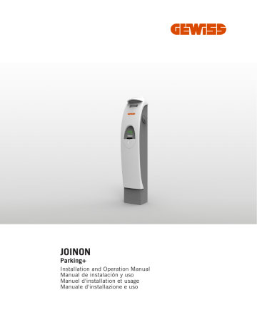 Gewiss JOINON Parking+ Manual De Instalacion Y Uso | Manualzz