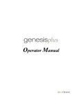 Cutera GenesisPlus Operator's Manual