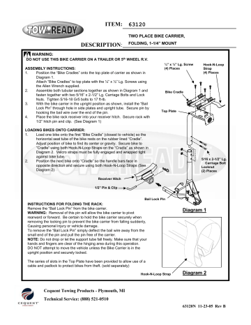Cequent Towing Products TOW READY Instructions Manual | Manualzz