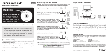 D-Link DIR-835, N750 Quick Install Manual | Manualzz