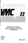 Bridgeport VMC 560/22 Maintenance Manual