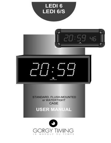 Gorgy Timing LEDI 6 User Manual | Manualzz