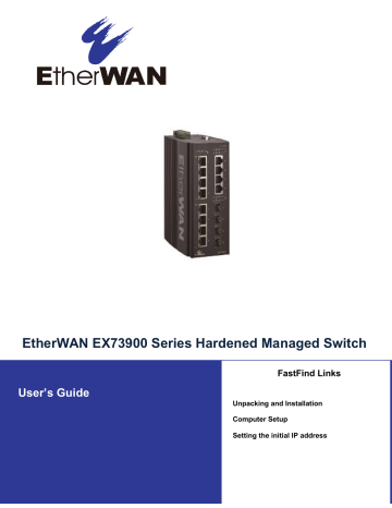 EtherWAN EX73900 Series User Manual | Manualzz