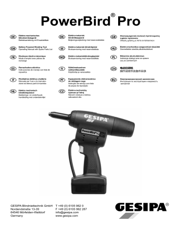 Akku Passend Für Gesipa Accubird 12 V Elektrowerkzeug (1,5 Ah