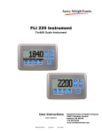 Avery Weigh-Tronix FLI 225 User Instructions